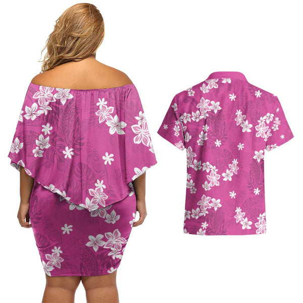 Vegeta Dragon Ball Summer Theme Couples Matching Off Shoulder Short Dress and Hawaiian Shirt with Hawaiian Shirt Sunglasses Shenron and Ocean Wave Background TS04 main image 0