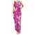 Hawaii Monstera Deliciosa Family Matching Tank Maxi Dress and Hawaiian Shirt Pink Plumeria Polynesian Pattern - Polynesian Pride