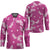 Hawaii Monstera Deliciosa Hockey Jersey Pink Plumeria Polynesian Pattern - Polynesian Pride