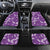 Hawaii Monstera Deliciosa Car Mats Purple Plumeria Polynesian Pattern - Polynesian Pride