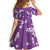Hawaii Monstera Deliciosa Family Matching Summer Maxi Dress and Hawaiian Shirt Purple Plumeria Polynesian Pattern - Polynesian Pride