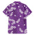 Hawaii Monstera Deliciosa Hawaiian Shirt Purple Plumeria Polynesian Pattern - Polynesian Pride