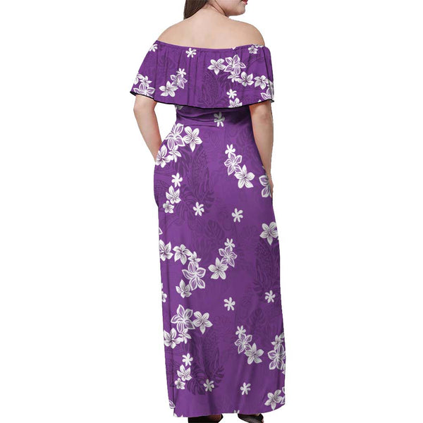 Monstera Poly Spandex Long Maxi Dress