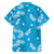 Hawaii Monstera Deliciosa Family Matching Summer Maxi Dress and Hawaiian Shirt Blue Plumeria Polynesian Pattern - Polynesian Pride