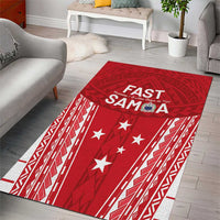 Samoa FAST Area Rug Forever Proud Samoan Tribal Pattern - Polynesian Pride