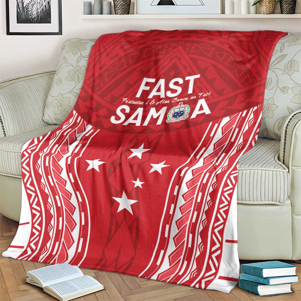 Samoa FAST Blanket Forever Proud Samoan Tribal Pattern - Polynesian Pride