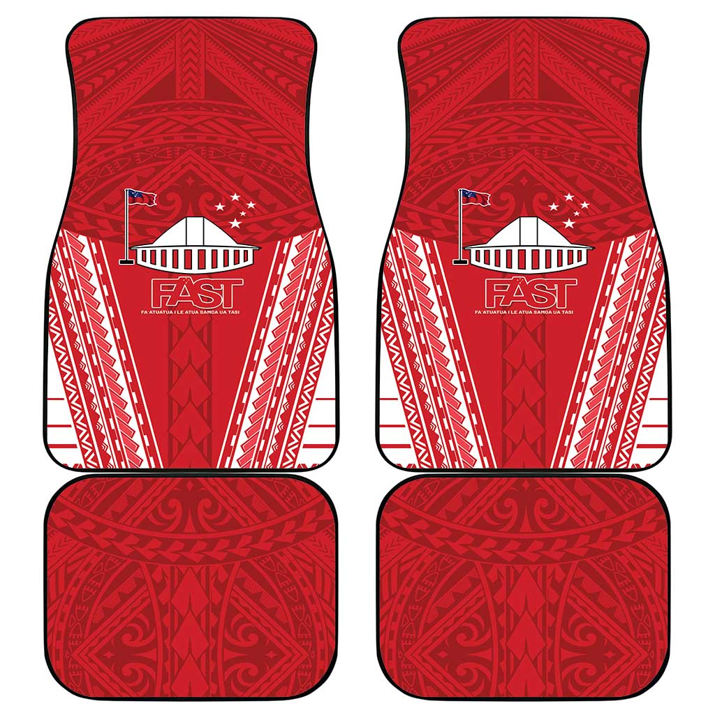 Samoa FAST Car Mats Forever Proud Samoan Tribal Pattern - Polynesian Pride