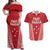 Samoa FAST Couples Matching Off Shoulder Maxi Dress and Hawaiian Shirt Forever Proud Samoan Tribal Pattern - Polynesian Pride