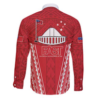 Samoa FAST Family Matching Off The Shoulder Long Sleeve Dress and Hawaiian Shirt Forever Proud Samoan Tribal Pattern - Polynesian Pride