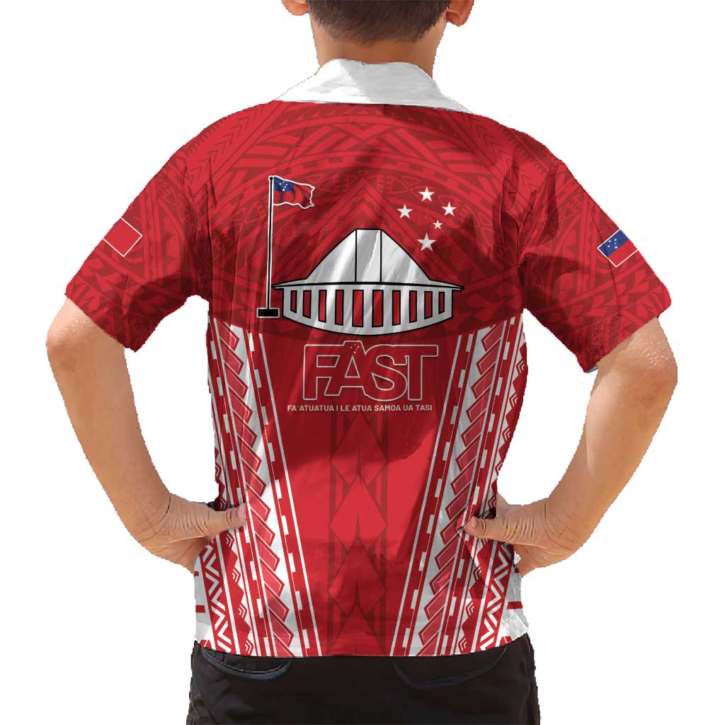 Samoa FAST Family Matching Puletasi and Hawaiian Shirt Forever Proud Samoan Tribal Pattern - Polynesian Pride