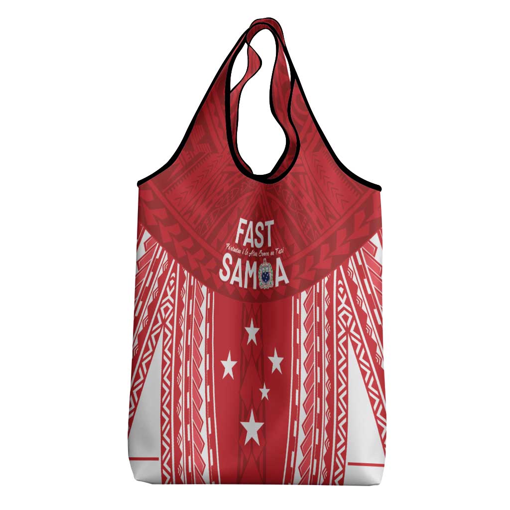 Samoa FAST Grocery Bag Forever Proud Samoan Tribal Pattern - Polynesian Pride