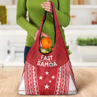 Samoa FAST Grocery Bag Forever Proud Samoan Tribal Pattern - Polynesian Pride