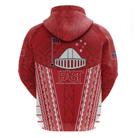Samoa FAST Hoodie Forever Proud Samoan Tribal Pattern - Polynesian Pride
