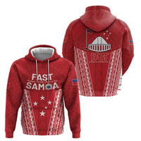 Samoa FAST Hoodie Forever Proud Samoan Tribal Pattern - Polynesian Pride