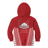 Samoa FAST Kid Hoodie Forever Proud Samoan Tribal Pattern - Polynesian Pride