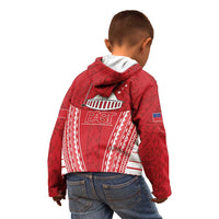Samoa FAST Kid Hoodie Forever Proud Samoan Tribal Pattern - Polynesian Pride