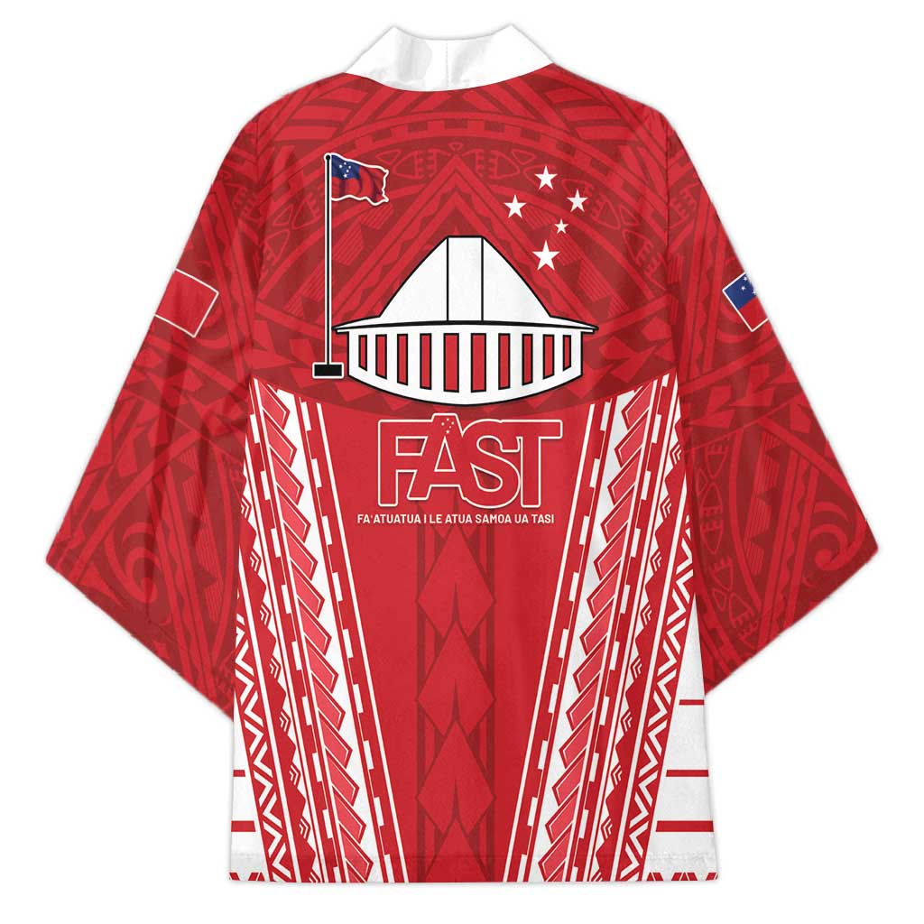 Samoa FAST Kimono Forever Proud Samoan Tribal Pattern - Polynesian Pride