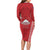 Samoa FAST Long Sleeve Bodycon Dress Forever Proud Samoan Tribal Pattern - Polynesian Pride
