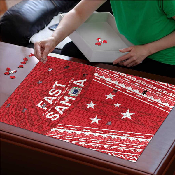 Samoa FAST Puzzle Forever Proud Samoan Tribal Pattern LT05