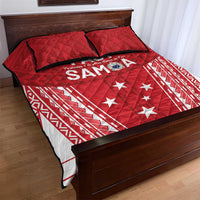 Samoa FAST Quilt Bed Set Forever Proud Samoan Tribal Pattern - Polynesian Pride