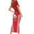 Samoa FAST Short Sleeve Bodycon Dress Forever Proud Samoan Tribal Pattern - Polynesian Pride