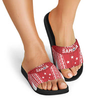 Samoa FAST Slide Sandals Forever Proud Samoan Tribal Pattern - Polynesian Pride