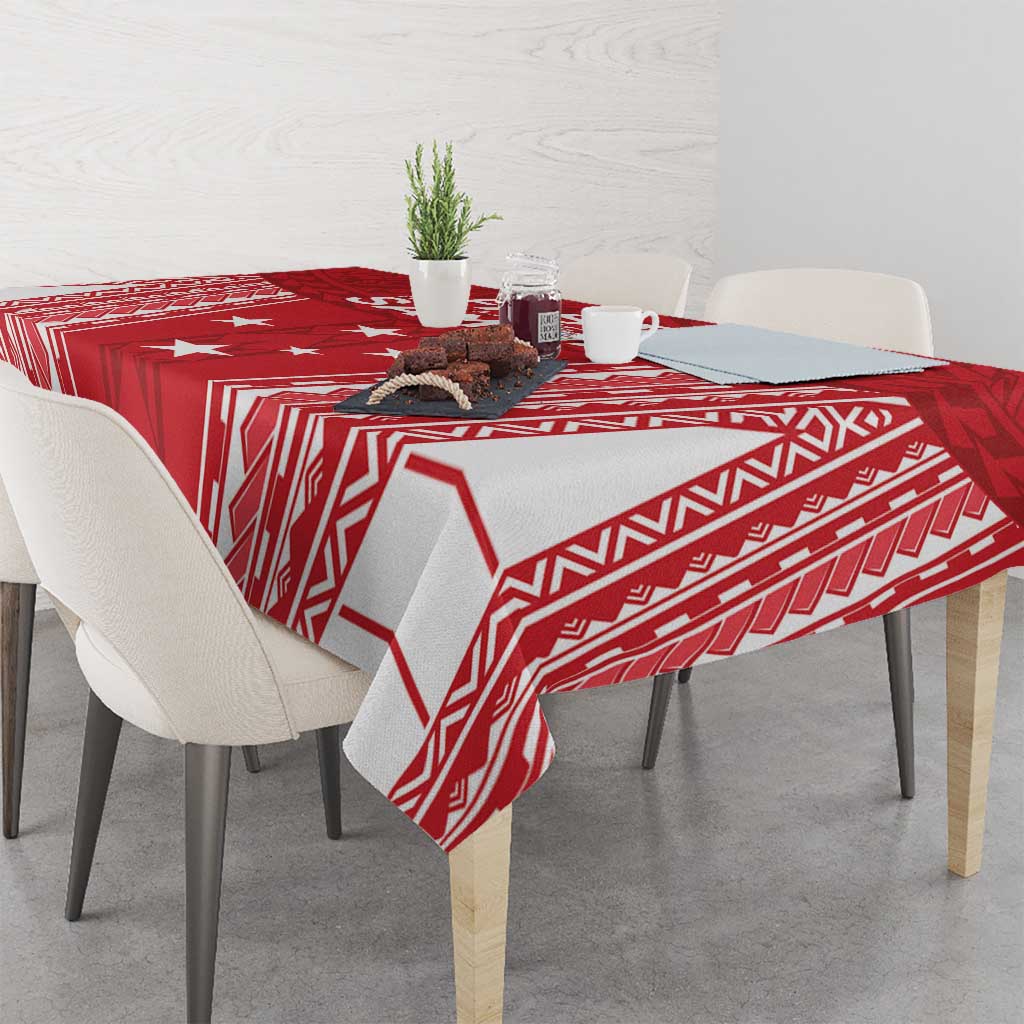 Samoa FAST Tablecloth Forever Proud Samoan Tribal Pattern - Polynesian Pride