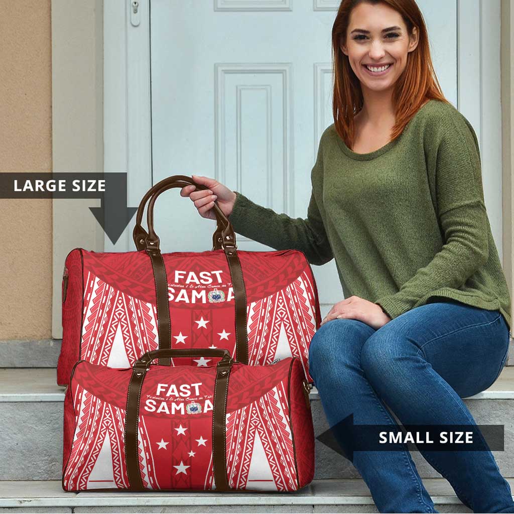 Samoa FAST Travel Bag Forever Proud Samoan Tribal Pattern - Polynesian Pride