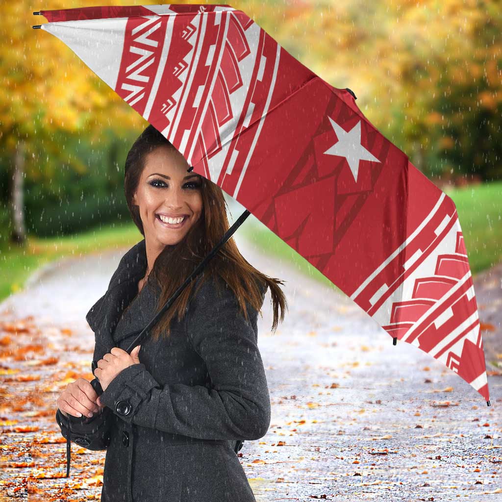 Samoa FAST Umbrella Forever Proud Samoan Tribal Pattern - Polynesian Pride