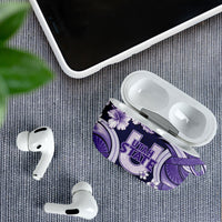Utah State Polynesian Heritage AirPods Case Floral Tribal Pattern Tropical Flowers