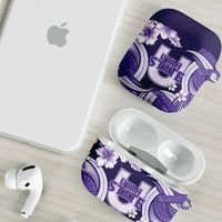 Utah State Polynesian Heritage AirPods Case Floral Tribal Pattern Tropical Flowers