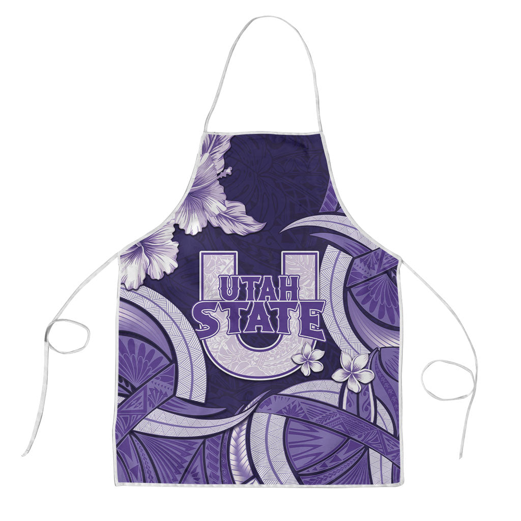 Utah State Polynesian Heritage Apron Floral Tribal Pattern Tropical Flowers