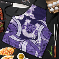 Utah State Polynesian Heritage Apron Floral Tribal Pattern Tropical Flowers