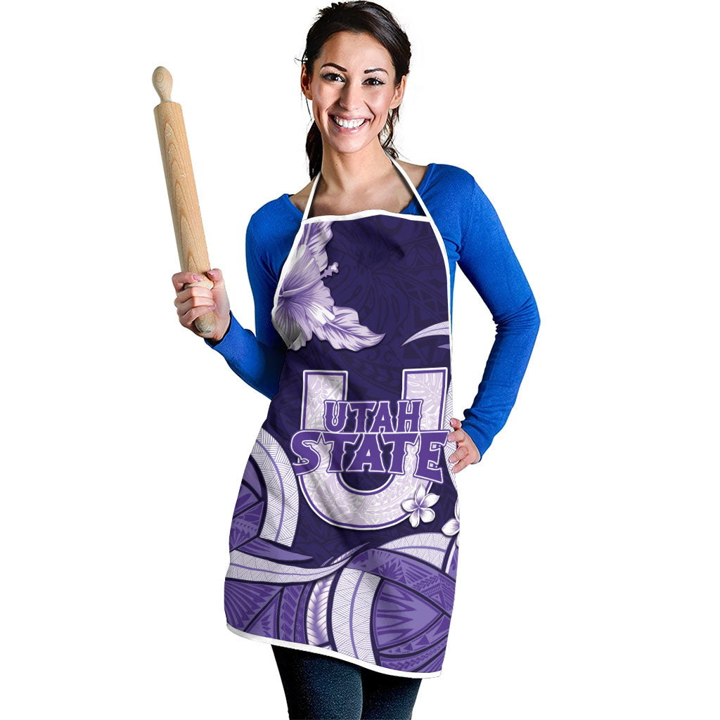 Utah State Polynesian Heritage Apron Floral Tribal Pattern Tropical Flowers