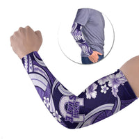Utah State Polynesian Heritage Arm Sleeves Floral Tribal Pattern Tropical Flowers