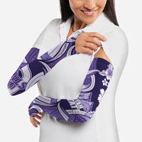 Utah State Polynesian Heritage Arm Sleeves Floral Tribal Pattern Tropical Flowers