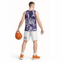 Utah State Polynesian Heritage Basketball Jersey Floral Tribal Pattern Tropical Flowers