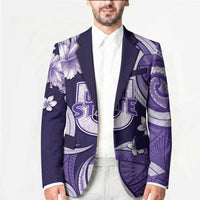 Utah State Polynesian Heritage Blazer Floral Tribal Pattern Tropical Flowers