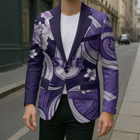 Utah State Polynesian Heritage Blazer Floral Tribal Pattern Tropical Flowers
