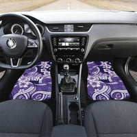 Utah State Polynesian Heritage Car Mats Floral Tribal Pattern Tropical Flowers
