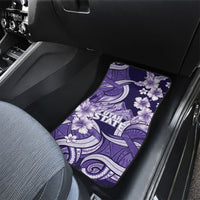 Utah State Polynesian Heritage Car Mats Floral Tribal Pattern Tropical Flowers
