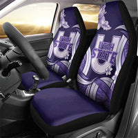 Utah State Polynesian Heritage Car Seat Cover Floral Tribal Pattern Tropical Flowers