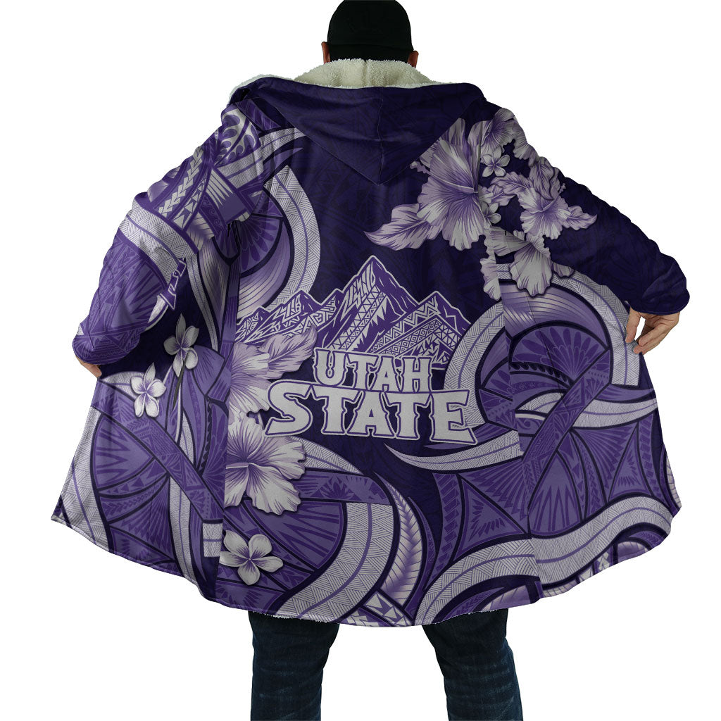 Utah State Polynesian Heritage Cloak Floral Tribal Pattern Tropical Flowers