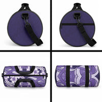 Utah State Polynesian Heritage Duffle Bag Floral Tribal Pattern Tropical Flowers