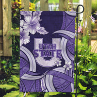 Utah State Polynesian Heritage Garden Flag Floral Tribal Pattern Tropical Flowers