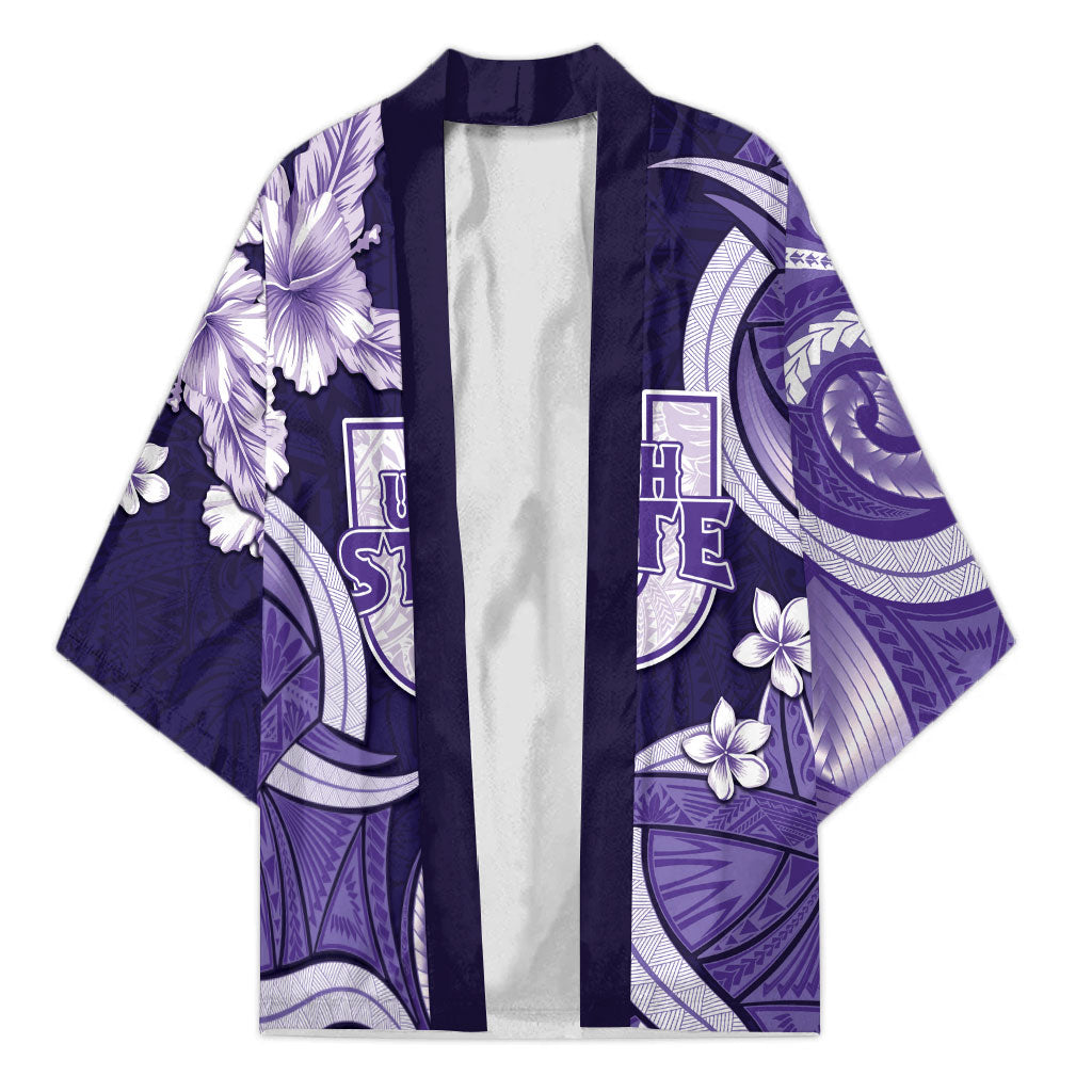Utah State Polynesian Heritage Kimono Floral Tribal Pattern Tropical Flowers
