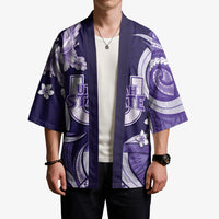 Utah State Polynesian Heritage Kimono Floral Tribal Pattern Tropical Flowers