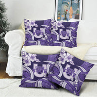 Utah State Polynesian Heritage Pillow Cover Floral Tribal Pattern Tropical Flowers