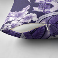 Utah State Polynesian Heritage Pillow Cover Floral Tribal Pattern Tropical Flowers