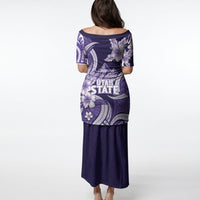 Utah State Polynesian Heritage Puletasi Floral Tribal Pattern Tropical Flowers